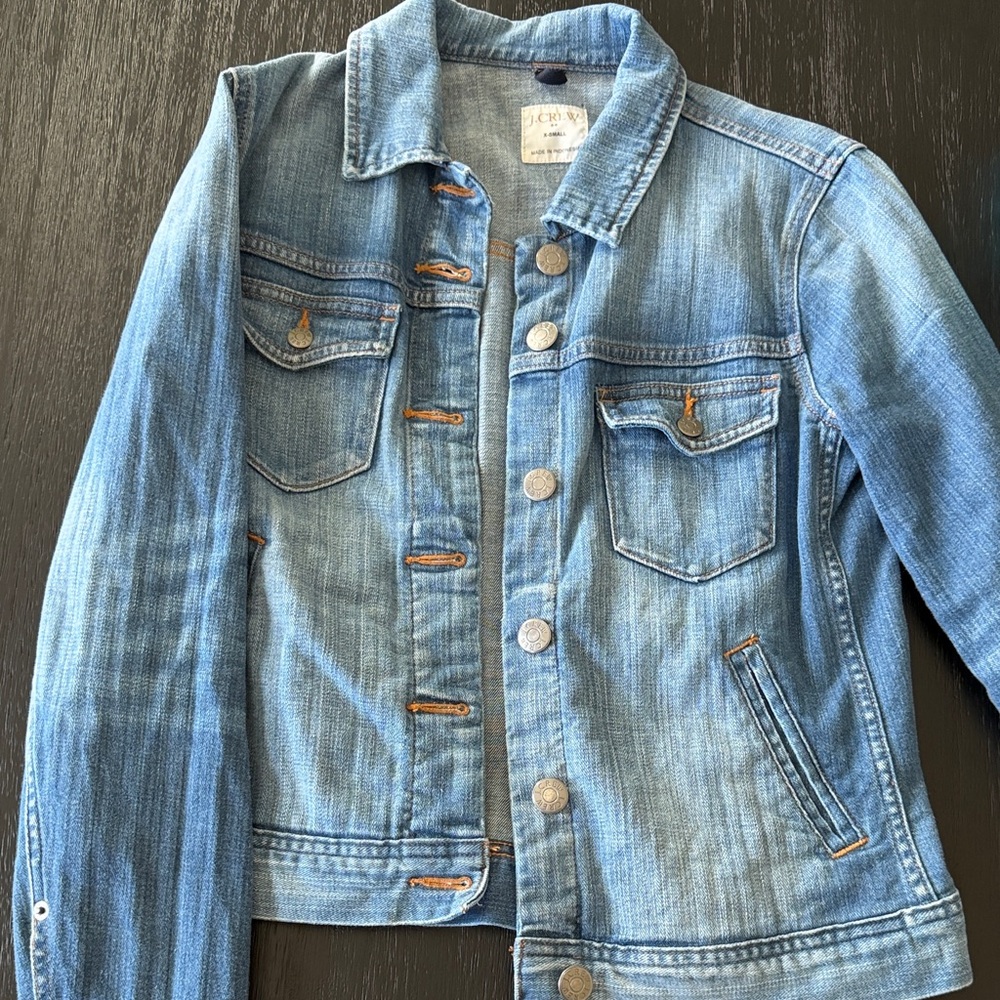 J. Crew XS Women’s Light Blue Denim Jacket LIKE NEW